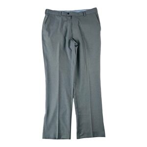 Peter MIllar Wicking Gray Flat Front Polyester Golf Pants Mens Size 36X32